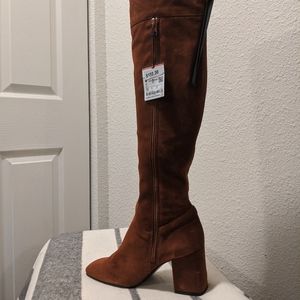 Zara Rust OTK Boots 8